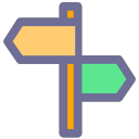 Route, direction, navigation, location Icon