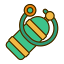 Linear diving bottle Icon