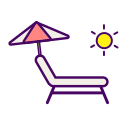 sun bath Icon