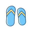Beach slippers Icon