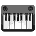 Piano, music, multimedia Icon
