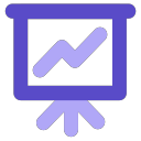 Slides, PPT, reports, presentations Icon