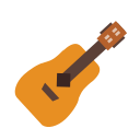 Wooden guitar Icon