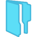 Blue folder, directory Icon