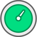 Green speed dashboard Icon