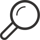 Magnifying glass search Icon