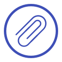 Paper clip with loop Icon