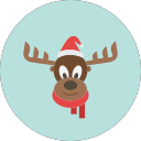 Santa Reindeer Icon