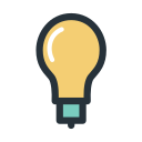 Color block - bulb Icon