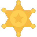 sheriff's badge Icon