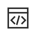 HTML source code Icon