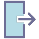 Exit, leave Icon