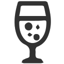 Wine glass, wine, utensil, goblet Icon