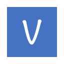 V_ square_ solid_ Letter V Icon