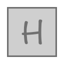 H_ square_ Letter H Icon