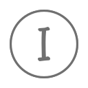 I_ round_ Letter I Icon