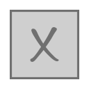 X_ square_ Letter X Icon