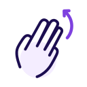 Three finger right rotation Icon