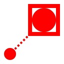 Directional well (single well) Icon