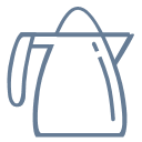 Daily household appliances hot water kettle Icon