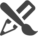 si-glyph-brush-and-pencil Icon