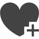 si-glyph-heart-plus Icon