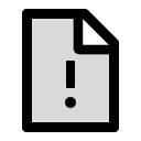 file-exclamation Icon