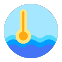 Surface water temperature Icon
