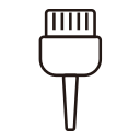 Hair coloring brush Icon
