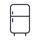 Refrigerator - monochrome Icon