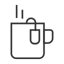 Tea cup - monochrome Icon