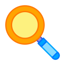 Linear magnifying glass search Icon
