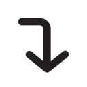 corner-right-down-ou Icon