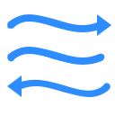 Flow direction analysis Icon