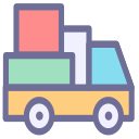 A pickup truck full of goods Icon