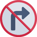 016-no-turn-right Icon