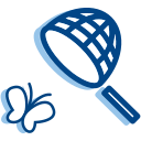 Butterfly catching Icon