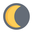 Solar eclipse - semi solar eclipse Icon