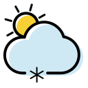 Weather icon snow shower Icon