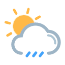 Solar rain - day Icon