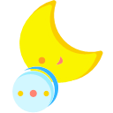 Cloudy to clear at night Icon