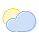 Sunny and cloudy Icon
