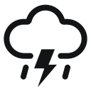 Weather, rainy days, thunderstorms Icon