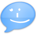 iChat Blue Smile Icon