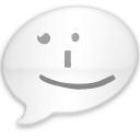 iChat Milk Black Smile Icon