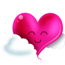 Heart and clouds Icon