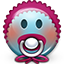 Emoticon Baby Newbie Pacifier Icon