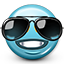 Emoticon Cool Sunglasses Icon