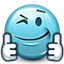 Emoticon Like Liked Support Thumbs Icon
