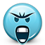 Emoticon Mad Screaming Icon